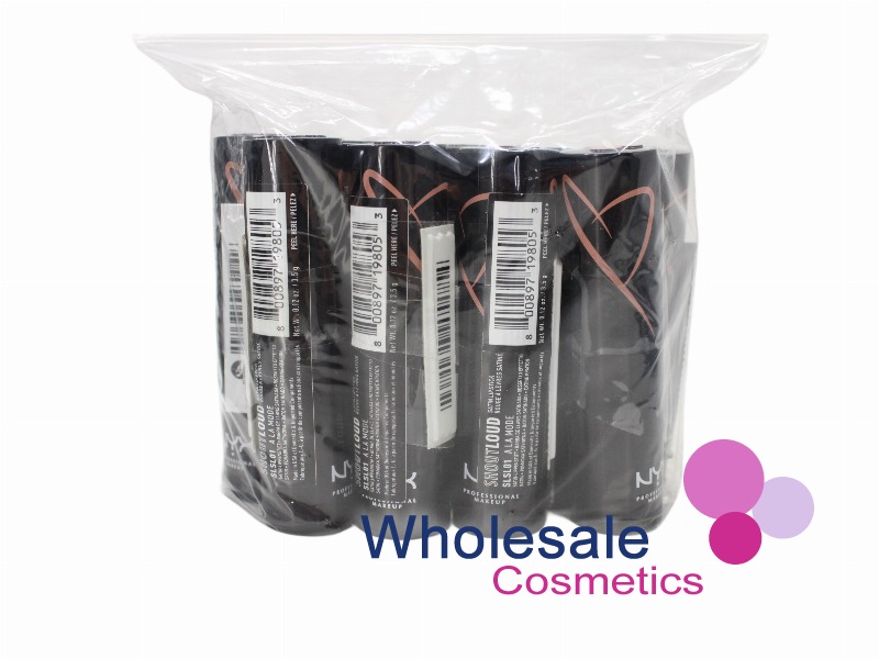 12 x NYX Professional Shout Loud Satin Lipstick - 01 A LA MODE